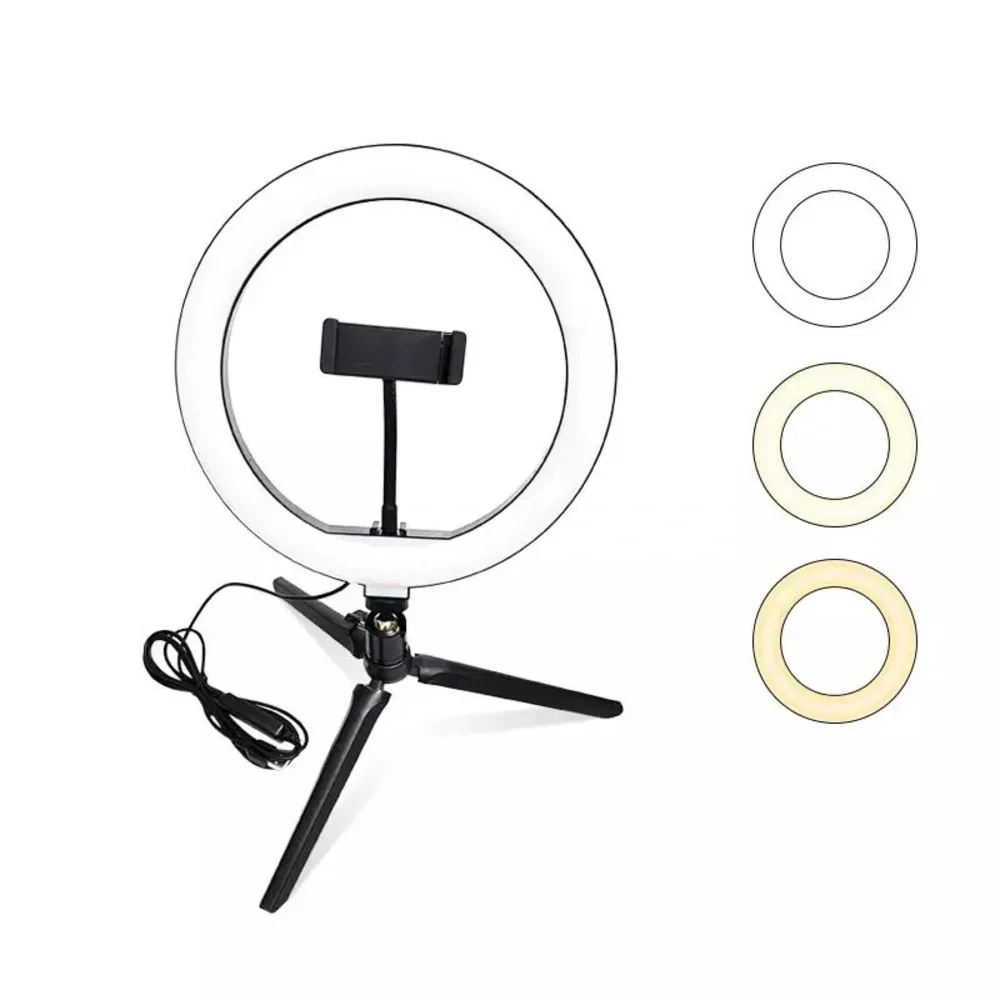 DESKTOP/TABLETOP LED 10 INCH RING LIGHT
